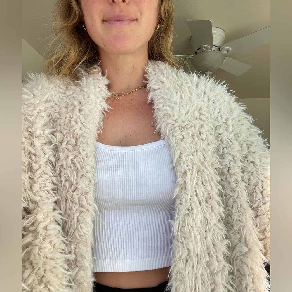 Free people Faux Fur Coat - Picture 2 of 7